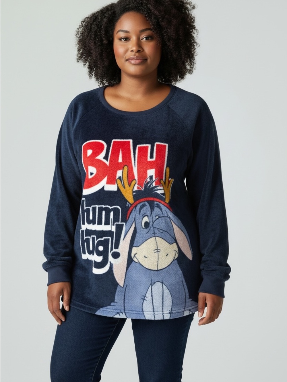 Eeyore Fleece Pajama Graphic Top - Picture 3 of 16